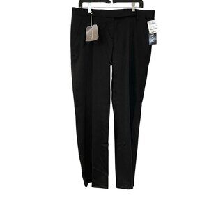 LORENA ANTONIAZZI Women’s Black Straight Leg Trousers Virgin Wool Designer 46